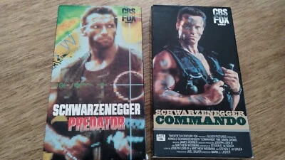Swartzenegger VHS combo: Commando (VHS, 1986); Predator (VHS, 1988) - Image 1 of 4