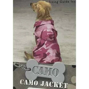 Casual Canine Pink Camo Dog Rain Jacket Adjustable X-small Teacup Small Dog Size - Picture 1 of 9