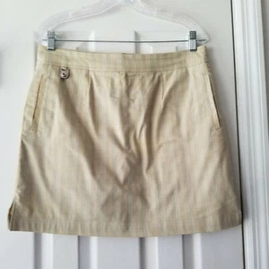 Pantalones cortos a rayas azul caqui Golf America para mujer talla 8 - Imagen 1 de 9