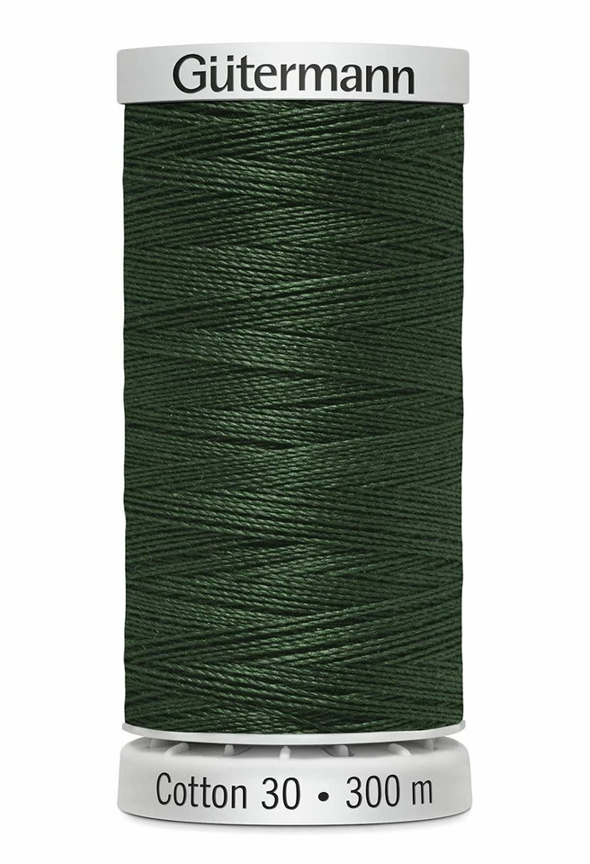 Gutermann Cotton 30, Colour 1232 GREEN, 300m Embroidery, Quilting Thread - Image 1 of 1