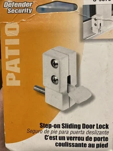 U 9879 Weiß Tritt-Schiebetürschloss Terrassentürschloss Einzelpack Neu - Bild 1 von 2