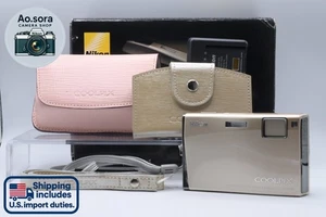 *Mint* Nikon Coolpix S60 gold 10.0MP Touch Scree Digital Camera w/Box from Japan - Picture 1 of 19