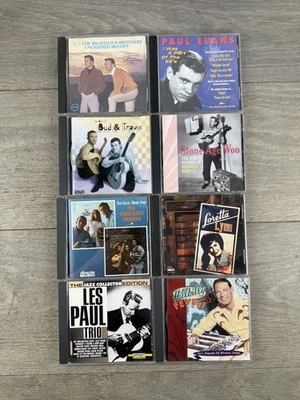 Vintage CD Lot Righteous Brothers Bud & Travis Loretta Lynn Les Paul Trio Foto 1 de 4
