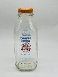 Homestead Creamery VA Quart Glass Milk Bottle 2015 with Cap - Picture 1 of 9