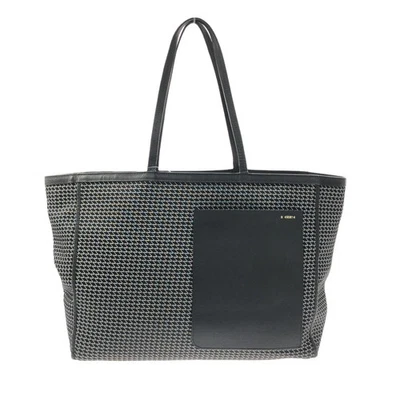 Auténtico bolso de mano Valextra K-VAL de cuero jacquard negro Foto 1 de 4