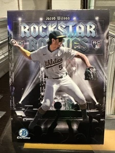 Jacob Wilson 2025 Bowman Chrome Rockstar Rookie Refractor RC Leichtathletik A5 - Bild 1 von 2