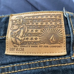 Volcom Vorta Jeans Mens 31 Slim Straight Blue Denim - Picture 1 of 9