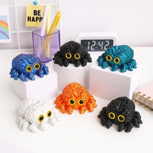 Desktop Size 3D Printed Spider Ornament Articulated Fidget Toy  Desktop Decor - Picture 1 of 18