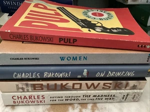 Lot 5 CHARLES BUKOWSKI PULP, WOMEN, ON DRINKING, PORTIONS WINE STAINED NOTEBOOK - Picture 1 of 1