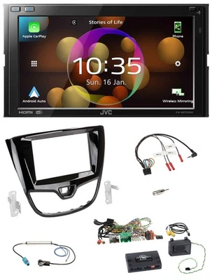 JVC DAB Lenkrad 2DIN Bluetooth USB Autoradio für Opel Karl 2015-2019 - - Bild 1 von 4