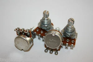 4 x Alpha Poti Set Potentiometer 500 Kohm A Log kleine Bauform Strat Tele - Picture 1 of 1