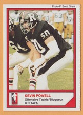 Kevin Powell 1984 Jogo McDonalds CFL card Ottawa Rough Riders  Utah State Aggies