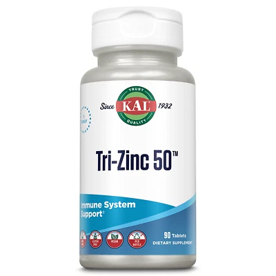 KAL Tri Zinc, Tableta (Btl-Plástico) 50mg 90ct Foto 1 de 4