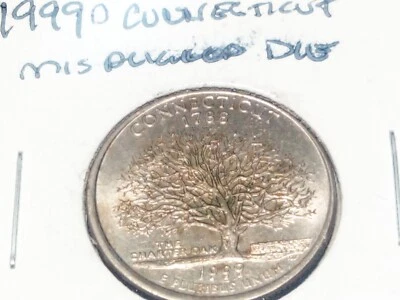 Mint Error Coin Washington Quarter 1990 Misaligned Die - Image 1 of 4