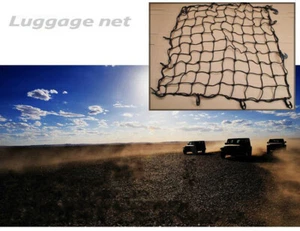90*120cm Roof Top Rack Elasticated Net Luggage Carrier Cargo Basket Holder Black - Picture 1 of 12