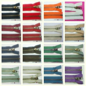Chaqueta de latón antigua de separación YKK #5 36" con cremallera - Tú eliges el color - 26 COLORES - Imagen 1 de 28