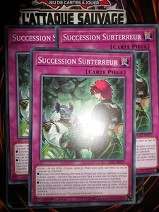 YU-GI-OH! COM SUCESSION SUBTERREUR PLAYSET (LOT DE 3) SAST-FR027 NEUF ED1 FR - Picture 1 of 1