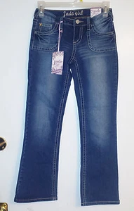 Jade Girl Girls Bootcut Jeans Medium Blue Adjusted Waist Sizes 7, 10  NWT - Picture 1 of 2