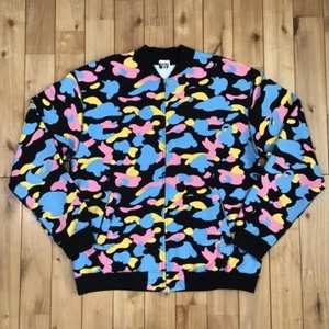 BAPE Cotton candy camo Sweat jacket A Bathing Ape multi camo NIGO Size L - Picture 1 of 10