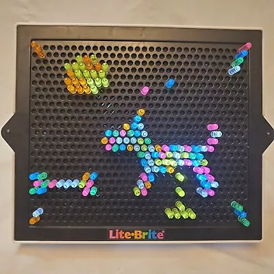 Lite-Brite New Era Flat Toy Big Bright Screen Glowing Pegs 2019 Brilliant Color - Image 1 of 4