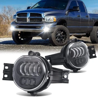 LED Fog Lights Bumper For Dodge Ram 1500 2002-2008 / 2500 3500 2003-09 Pickup - Bild 1 von 4