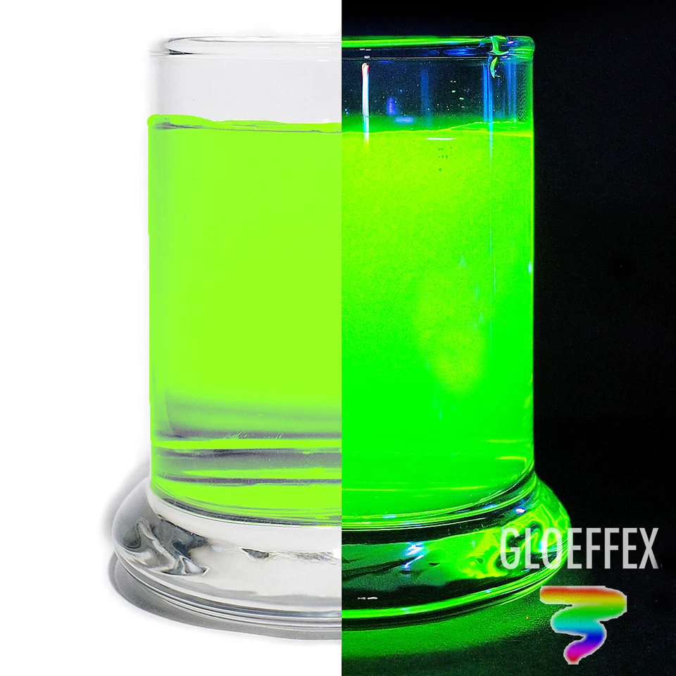 GLO EFFEX Green UV Reactive Water Dye Intense Glow with Blacklight!!