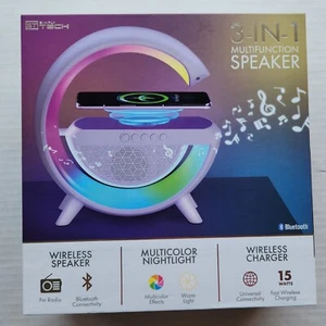 ST Simply Tech 3-IN-1 Multifunktionslautsprecher - Kabelloses Ladegerät - Nachtlicht - Bild 1 von 8