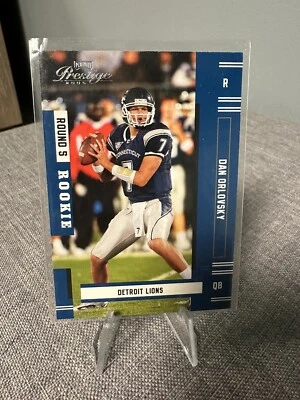 2005 Playoff Prestige #158 Dan Orlovsky RC Detroit Lions Uconn Huskies/ ESPN! - Image 1 of 2