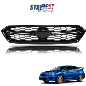 Parachoques superior de rejilla delantera negra de repuesto estilo SUBARU WRX STI 2018-2021 - Imagen 1 de 23