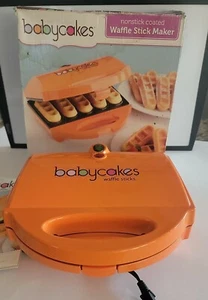 Babycakes Waffle Stick Maker Rare Orange WM-15 Baby Cakes. - Picture 1 of 7