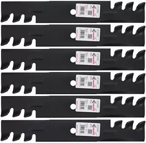 6 Rotary® 6300 Mower Blades for Bad Boy® Bunton® Hustler® Scag® 32" 48" Deck - Picture 1 of 7
