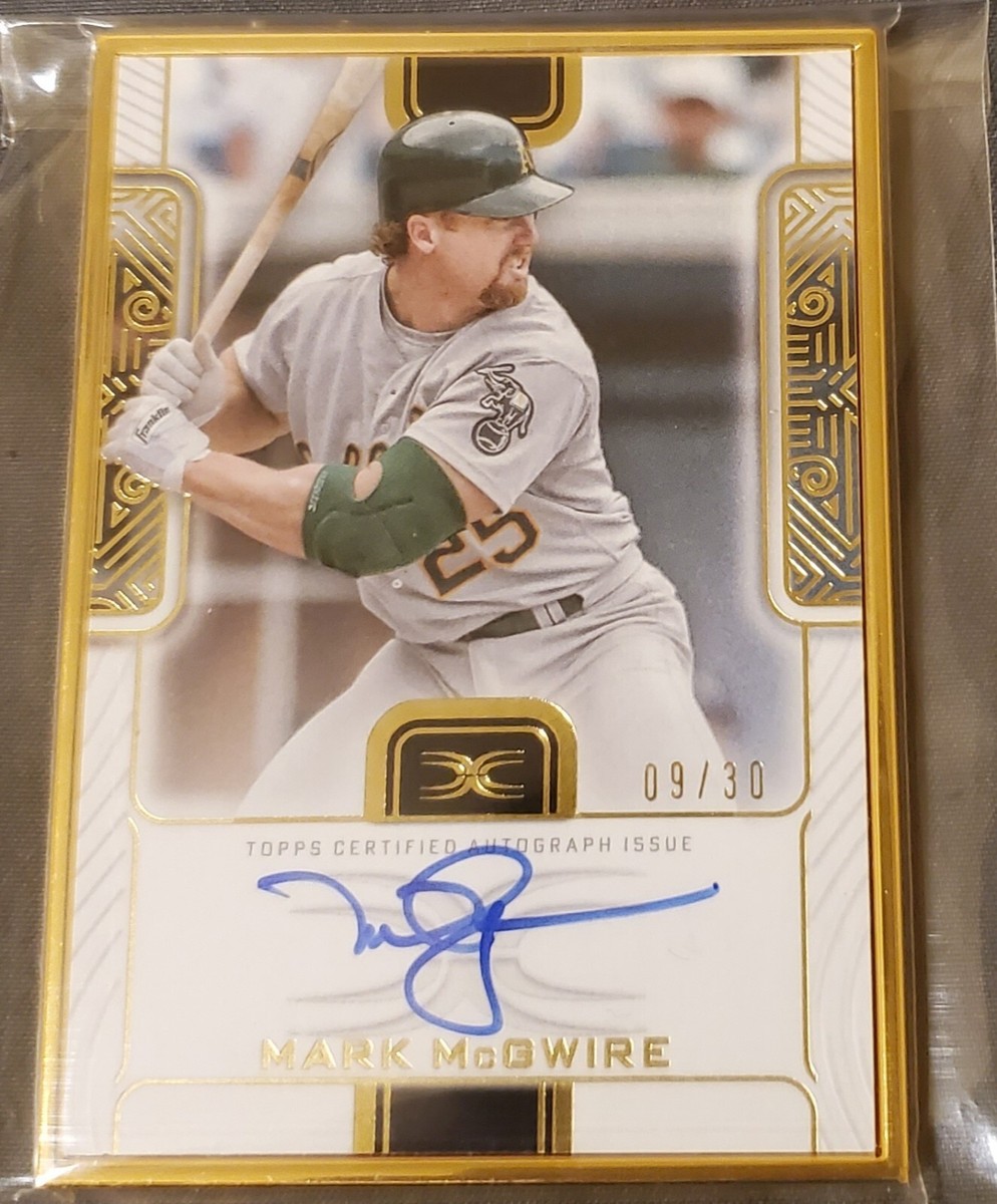 超話題新作 toppsChrome Mark McGwire auto マグワイア サインUGM4-SEC