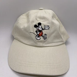 Disney Adult Khaki Retro Vintage Mickey Mouse Hat Cap Baseball Adjustable New - Picture 1 of 6