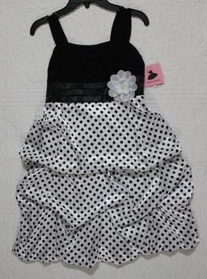 NEW AMYS CLOSET GIRLS DRESS BLACK & WHITE NWT $54 SIZE 14 OR 16 - Image 1 of 4