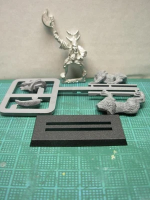 Warhammer Fantasy Chaos Dwarf Hobgoblin Wolf Rider Big Boss/Champion  Rare OOP - Image 1 of 3