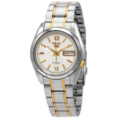 Reloj para hombre Seiko 5 automático esfera plateada SNKL57 Foto 1 de 3