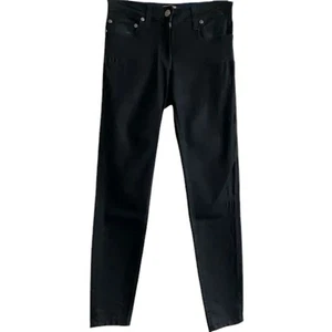 Pantalones de mezclilla Roberto Cavalli negros de tiro medio ajustados, precio de venta sugerido por el fabricante US2/IT38: $1400 - Imagen 1 de 10