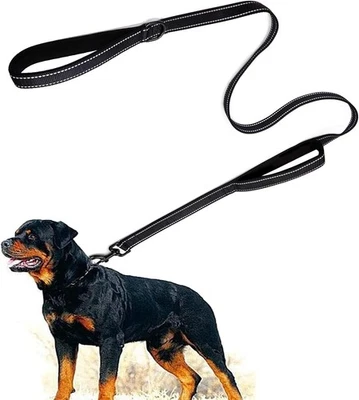 EYELEAF Hundeleine für große und mittelgroße mit integriertem Kurzführer reflektierende