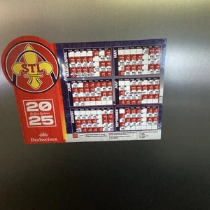 St. Louis Cardinals 2025 Magnet Schedule - SGA 3-27-25 Budweiser Opening Day - Picture 1 of 4