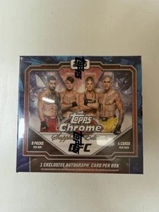 2025 Topps Chrome UFC Sapphire Hobby Box New Sealed - Picture 1 of 6