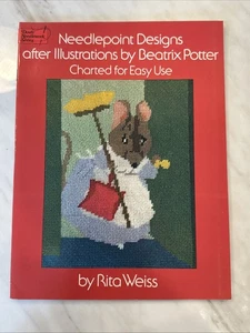Needlepoint Designs after Illustrations by Beatrix Potter Vintage Pattern Book - Picture 1 of 2
