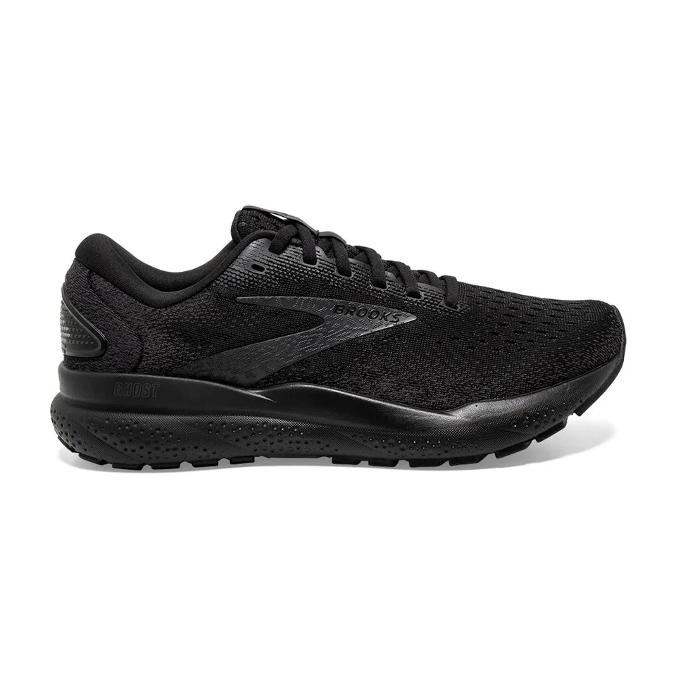 Women's Brooks Ghost 16, Black/Black/Ebony, 10 B Medium US - Image 1 of 1