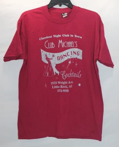 Vintage Club Michael's T-Shirt 80er Little Rock AR Nightclub Gr. L Einzelnaht - Bild 1 von 13