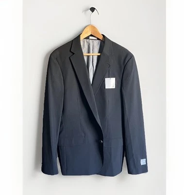 NEW JF J.Ferrar Mens Blazer 44L  LONG Super Slim Fit Black Classic Suit Jacket - Image 1 of 4