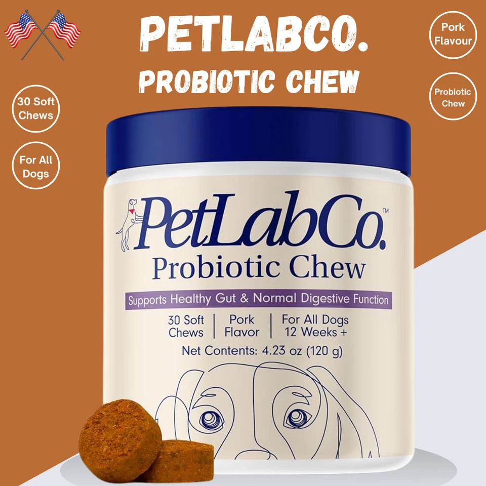 PetLab Co. Probiotic Chew for Dogs, Support Gut Health & Digestion 30 Soft Chews - Image 1 of 1