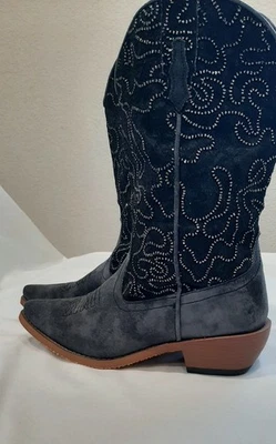 Botas Vaqueras Mujer Gris/Negro Talla 8 Foto 1 de 4