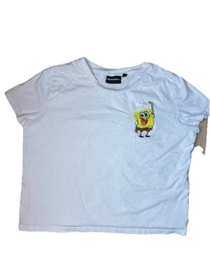 Camiseta bordada Nickelodeon para mujer Bob Esponja talla grande Foto 1 de 4
