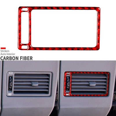 Red Carbon Fiber Co-pilot Air Vent Outlet Cover For Chrysler Crossfire 2003-2008 - Image 1 of 4