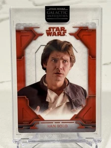 2024 Star Wars Antigüedades Galácticas - Han Solo - Tarjeta de Metal Roja - Imagen 1 de 2