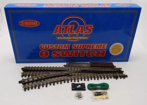 Atlas 6072 O Nickel Silver O-72 Left Hand Remote Switch Turnout/Box - Picture 1 of 6